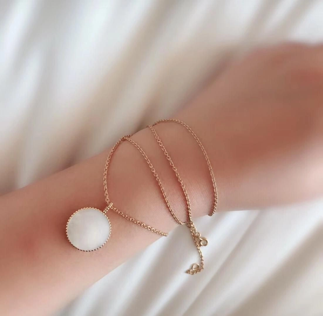 Best Dior Rose Des Vents White MOP Eight-Pointed Star Pendant Ladies Diamonds Necklace Rose Gold Yellow Gold  Silver