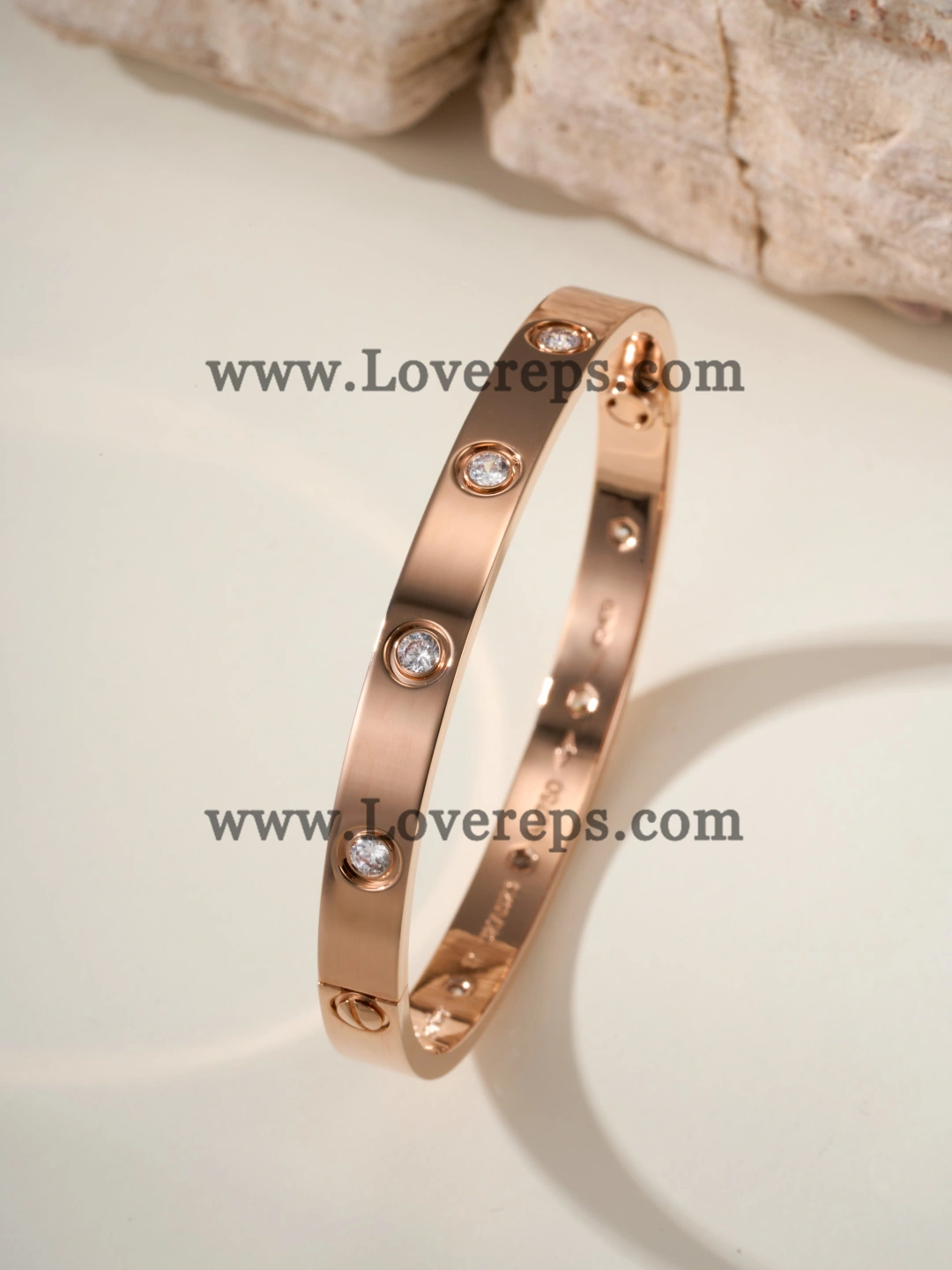 Cartier Classics Love Bracelet with 10 Diamonds Rose Gold