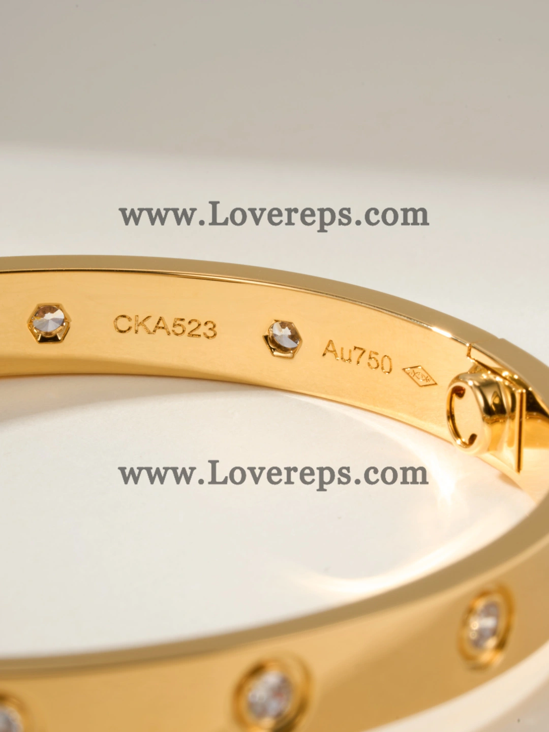 Cartier Classics Love Bracelet with 10 Diamonds Rose Gold