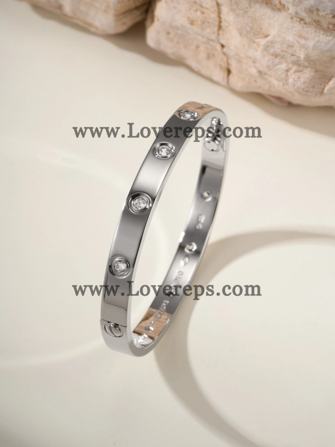 Cartier Classics Love Bracelet with 10 Diamonds White Gold