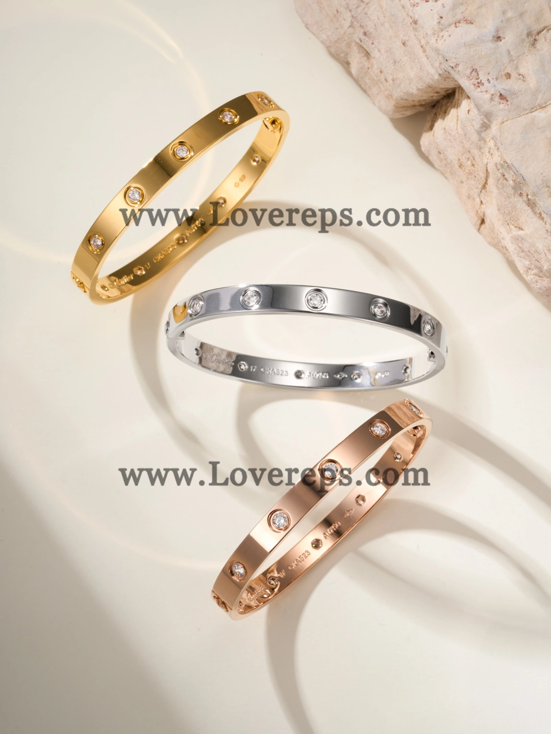 Cartier Classics Love Bracelet with 10 Diamonds White Gold