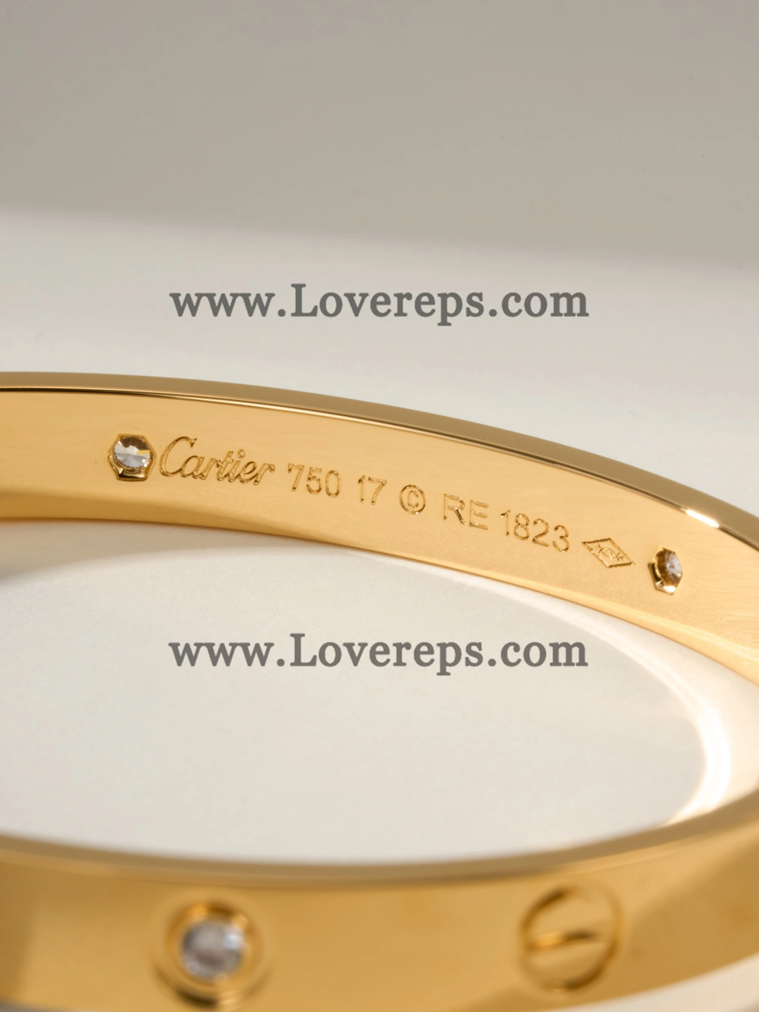 Cartier Classics Love Bracelet with 4 Diamonds Rose Gold