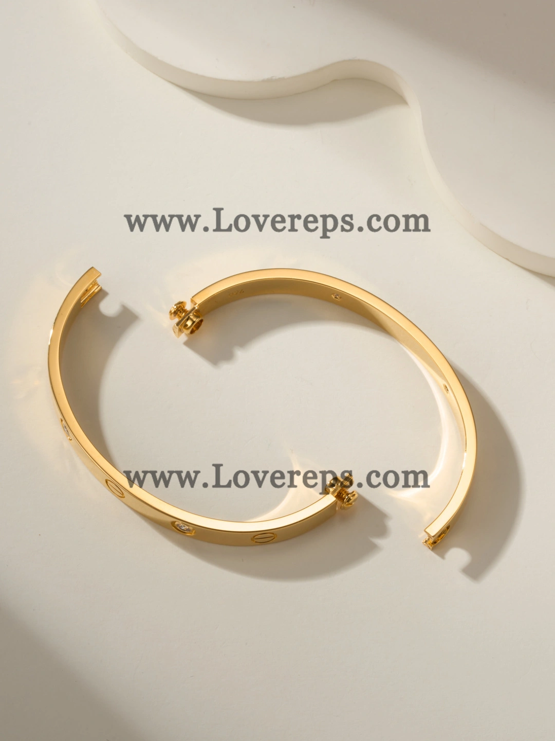 Cartier Classics Love Bracelet with 4 Diamonds Rose Gold