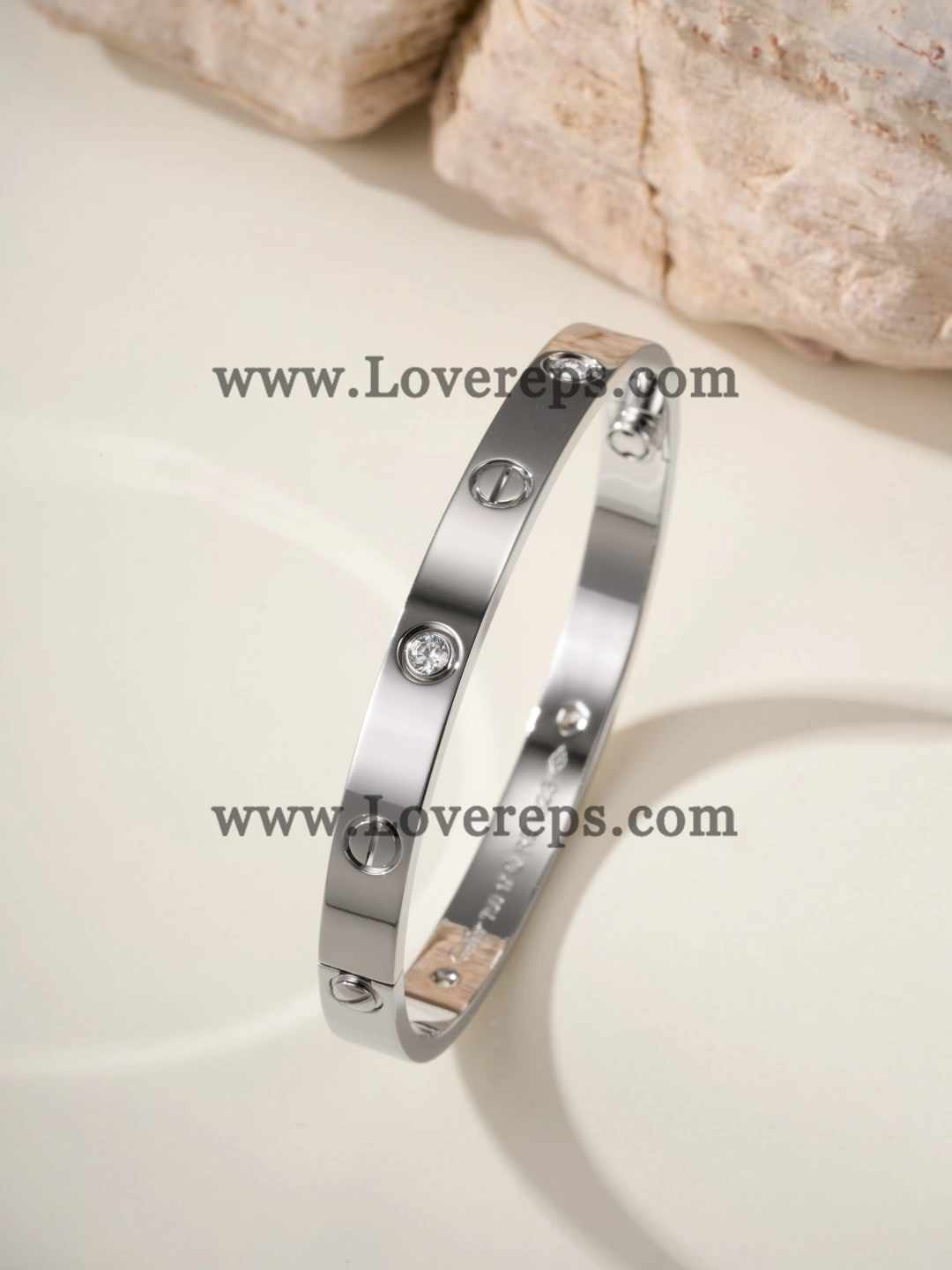 Cartier Classics Love Bracelet with 4 Diamonds White Gold