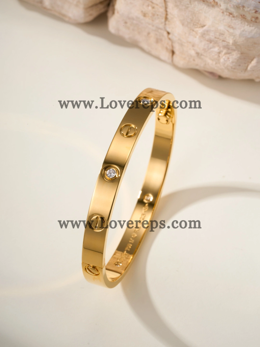 Cartier Classics Love Bracelet with 4 Diamonds Yellow Gold
