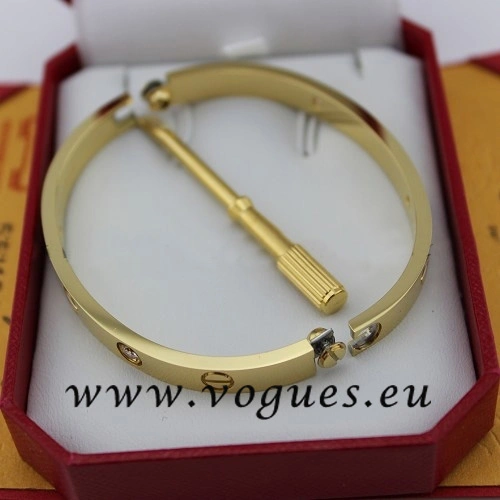 Cartier Couple Bracelet Yellow Gold 4 Diamonds B6041004 (New Version – Prevent Screws Fall Out