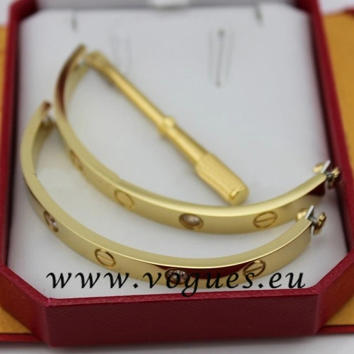 Cartier Couple Bracelet Yellow Gold 4 Diamonds B6041004 (New Version – Prevent Screws Fall Out