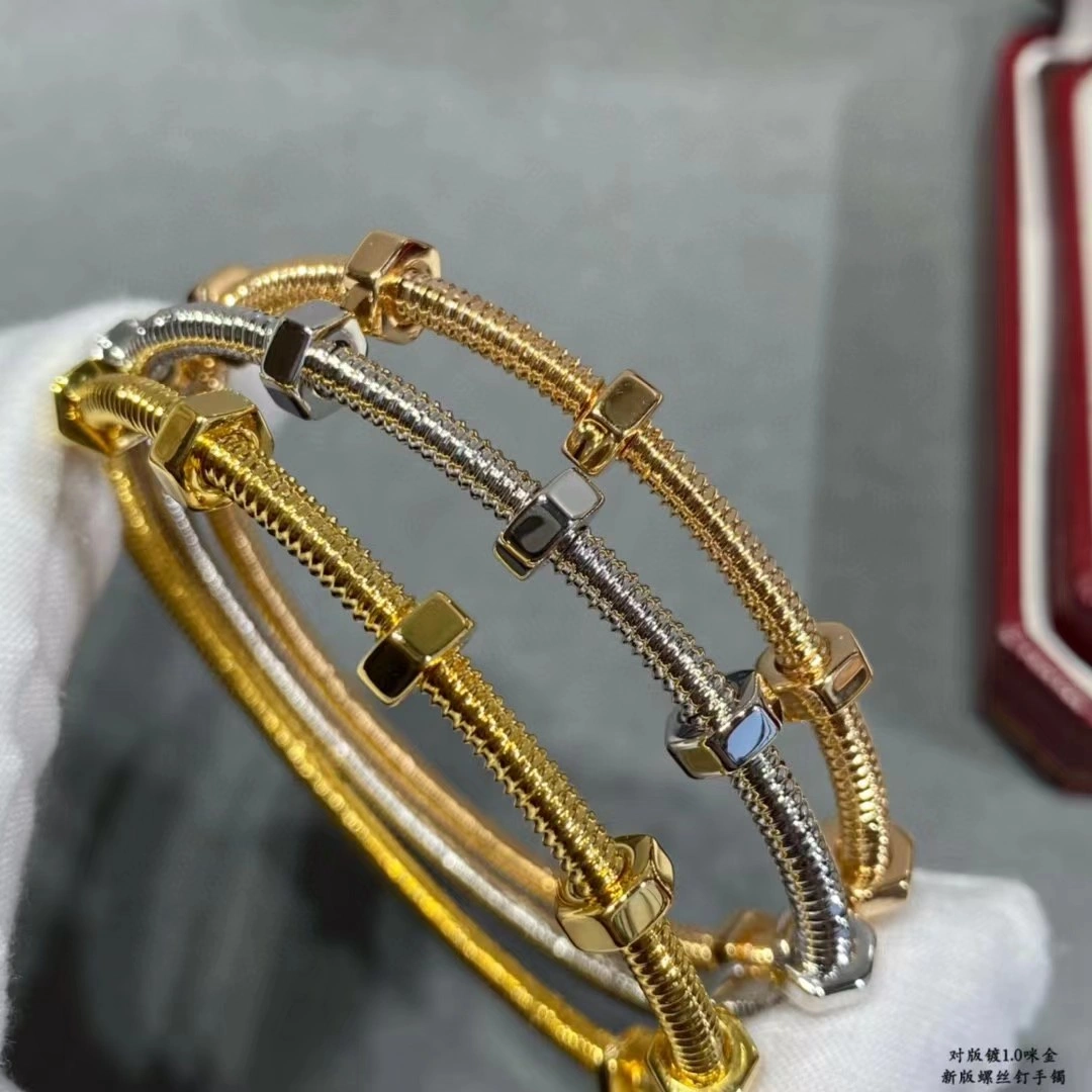 Cartier Ecrou De Cartier Bracelet Yellow Gold Rose Gold White Gold