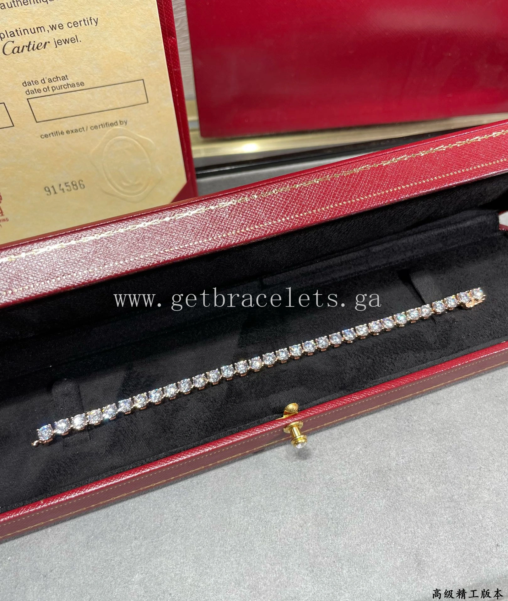 Cartier Essential Lines Diamonds Bracelet Rose Gold White Gold