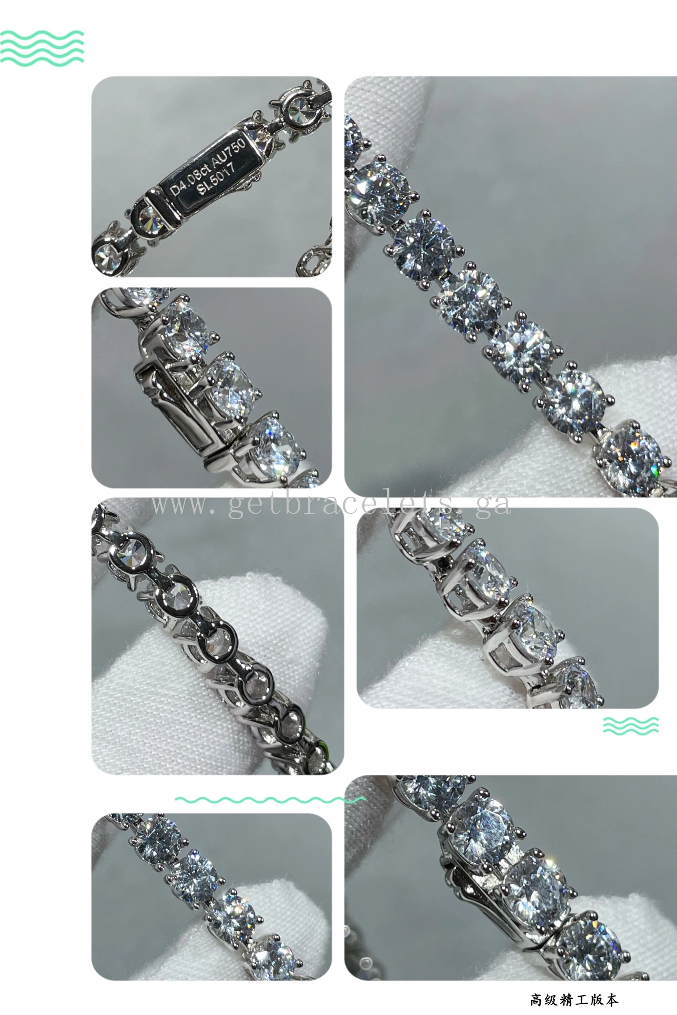 Cartier Essential Lines Diamonds Bracelet Rose Gold White Gold