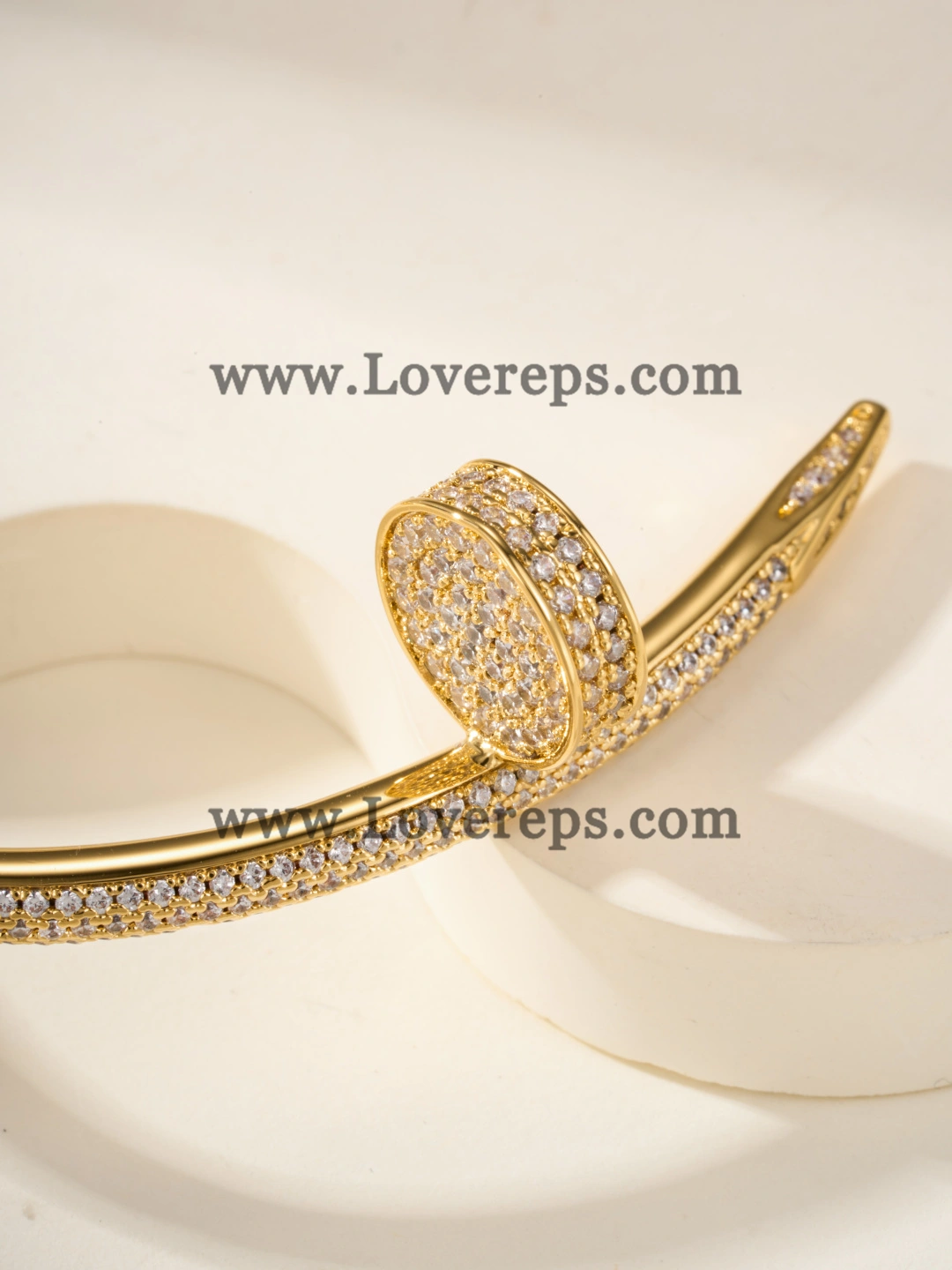 Cartier Juste Un Clou Bracelet Rose Gold With Pave Diamonds