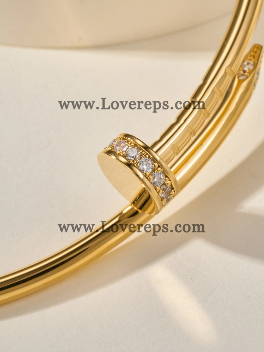 Cartier Juste Un Clou Bracelet Small Model White Gold With Diamonds