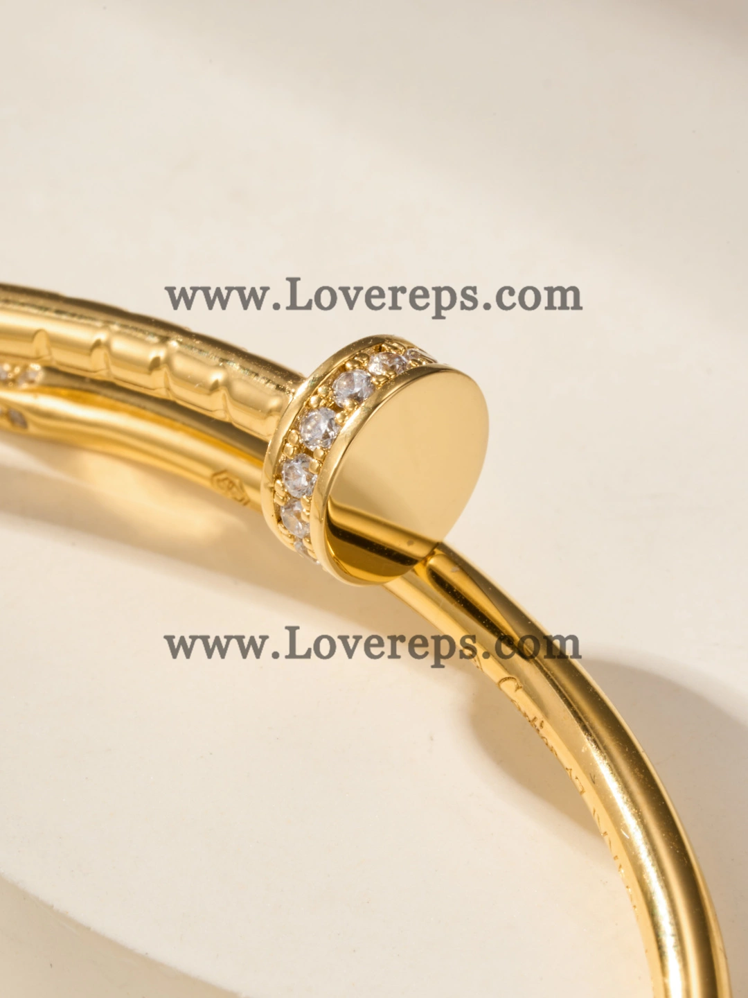 Cartier Juste Un Clou Bracelet Small Model White Gold With Diamonds