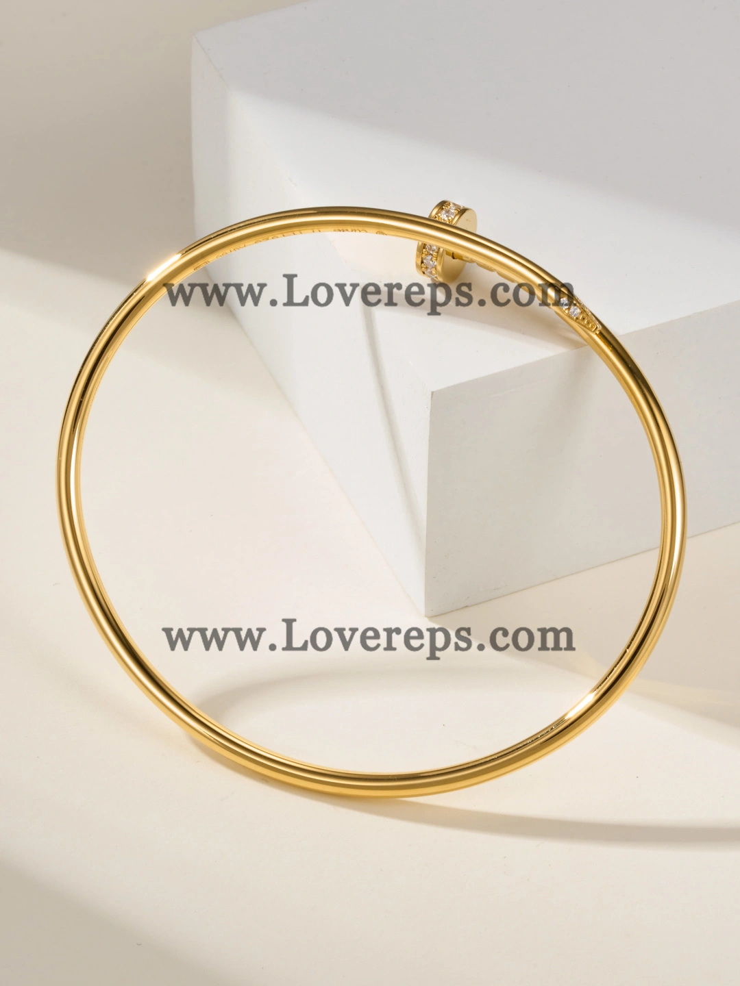 Cartier Juste Un Clou Bracelet Small Model Yellow Gold With Diamonds