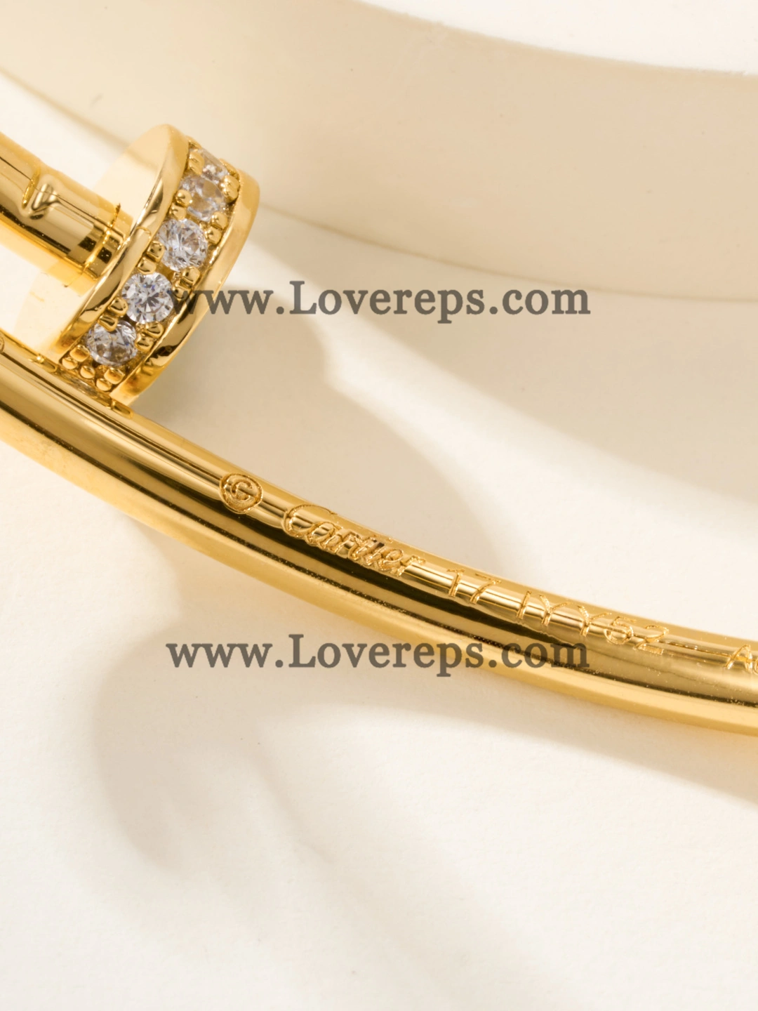 Cartier Juste Un Clou Bracelet Small Model Yellow Gold With Diamonds