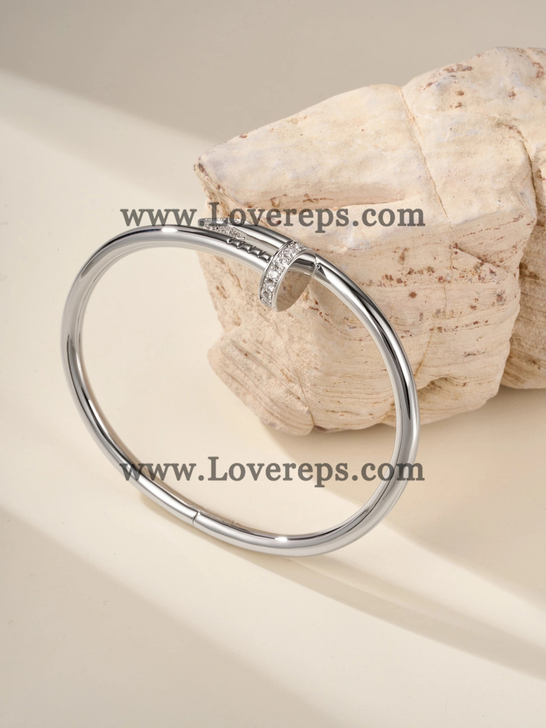 Cartier Juste Un Clou Bracelet White Gold With Diamonds