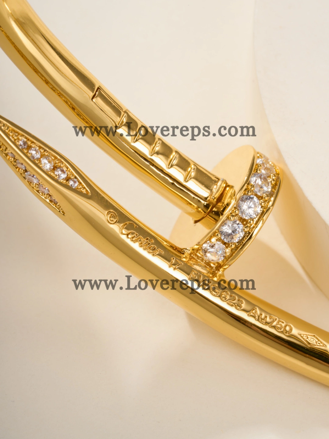 Cartier Juste Un Clou Bracelet White Gold With Diamonds