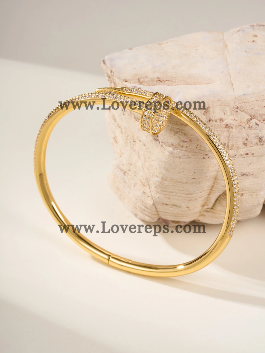 Cartier Juste Un Clou Bracelet Yellow Gold With Pave Diamonds