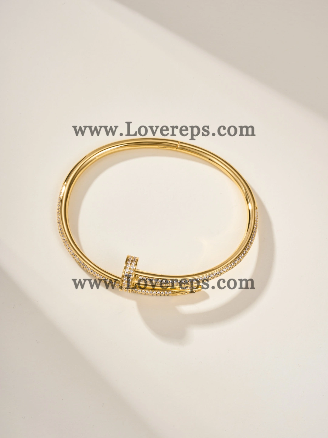 Cartier Juste Un Clou Bracelet Yellow Gold With Pave Diamonds