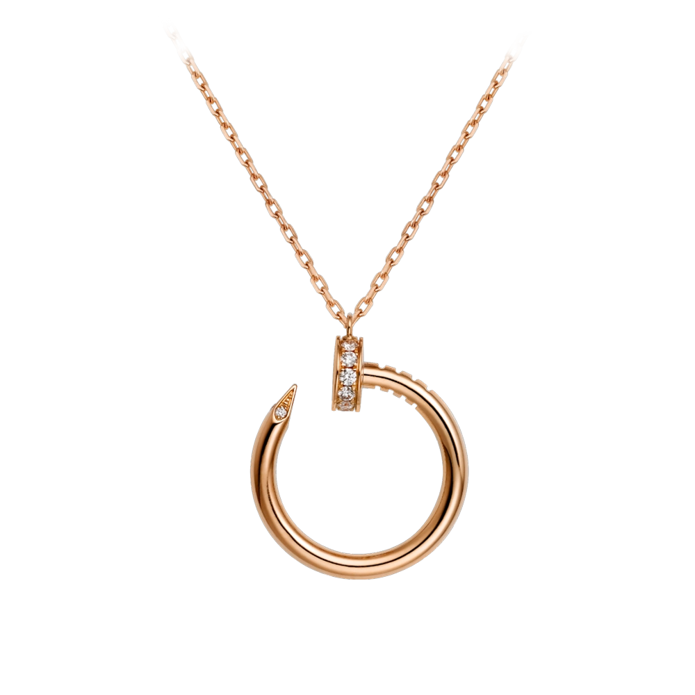Cartier Juste Un Clou Necklace Pink Gold, Diamonds B7224513