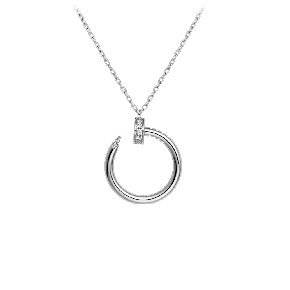 Cartier Juste Un Clou Necklace White Gold, Diamonds B7224514