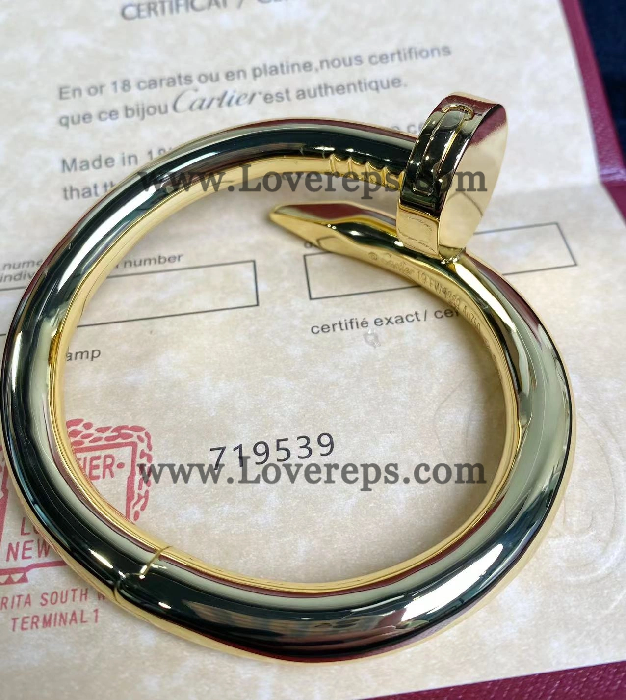 Cartier Juste un Clou Bracelet Extra-large Model Yellow Gold