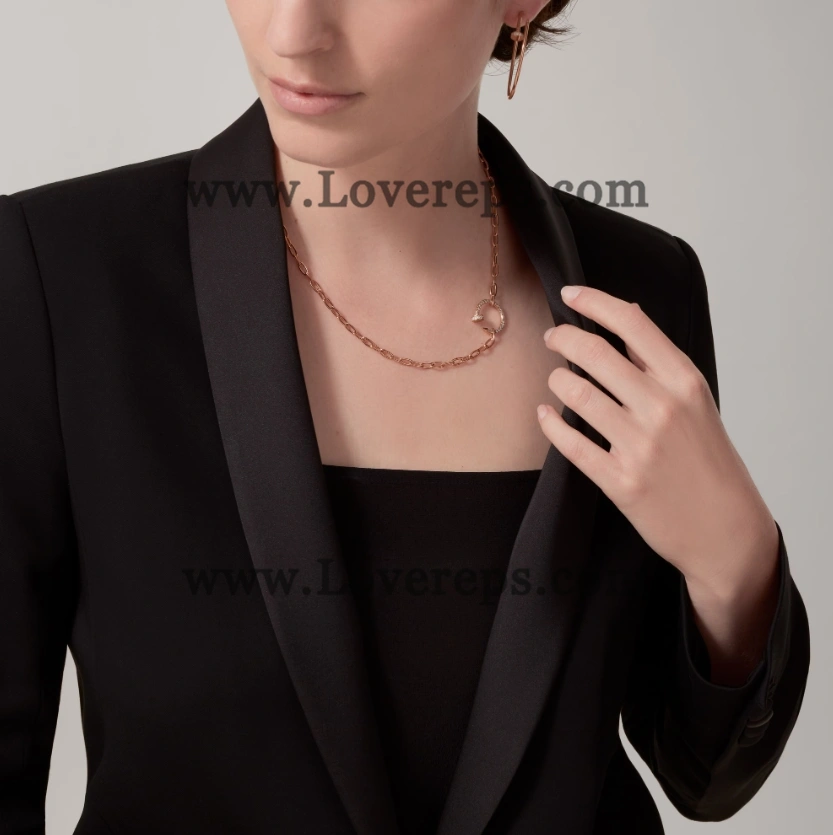 Cartier Juste un Clou Chain Pendant with Diamonds Yellow Gold Rose Gold White Gold