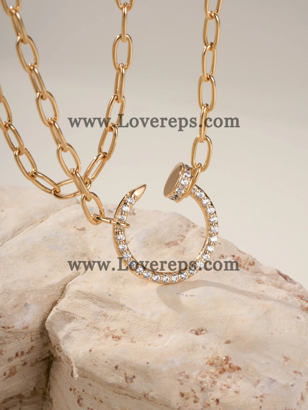 Cartier Juste un Clou Chain Pendant with Diamonds Yellow Gold Rose Gold White Gold