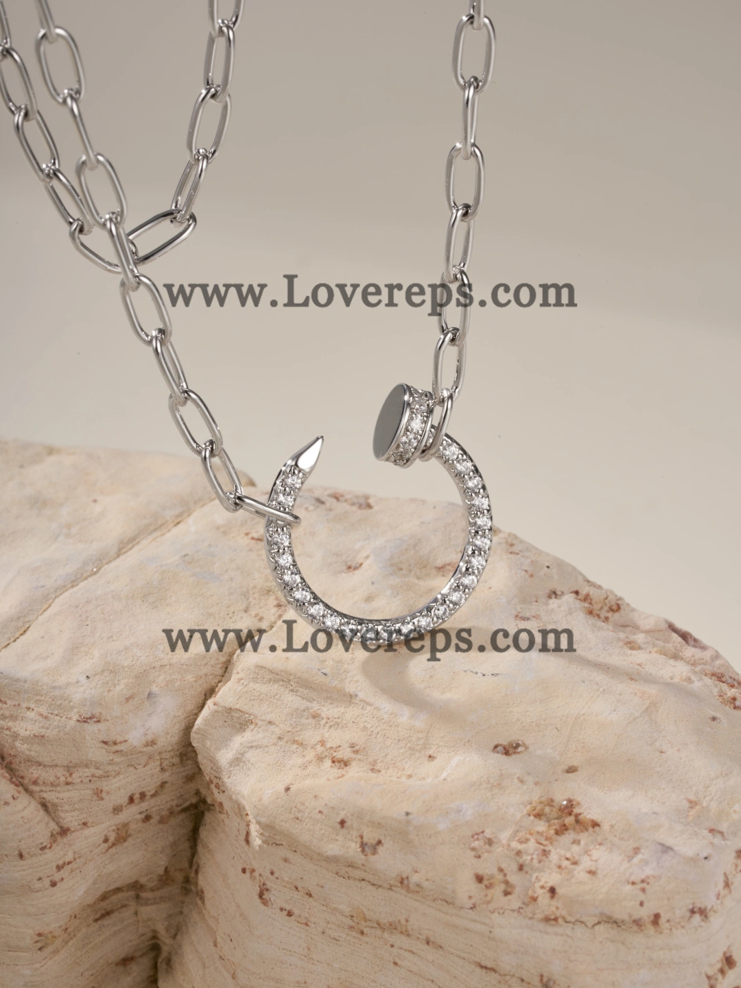 Cartier Juste un Clou Chain Pendant with Diamonds Yellow Gold Rose Gold White Gold