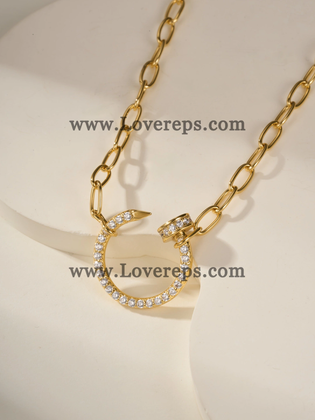 Cartier Juste un Clou Chain Pendant with Diamonds Yellow Gold Rose Gold White Gold