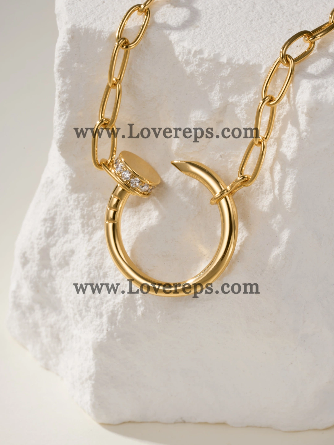 Cartier Juste un Clou Chain Pendant with Diamonds Yellow Gold Rose Gold White Gold