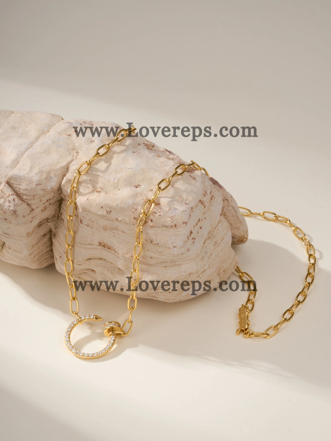 Cartier Juste un Clou Chain Pendant with Diamonds Yellow Gold Rose Gold White Gold