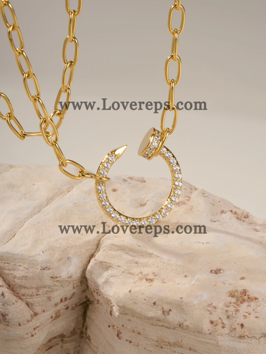 Cartier Juste un Clou Chain Pendant with Diamonds Yellow Gold Rose Gold White Gold