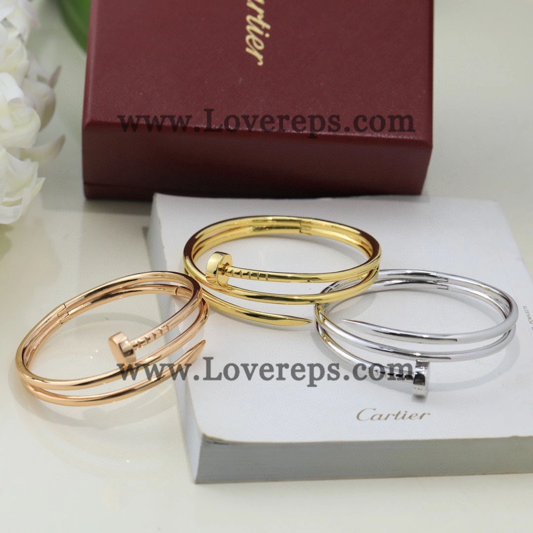 Cartier Juste un Clou Double Bracelet Yellow Gold Rose Gold White Gold