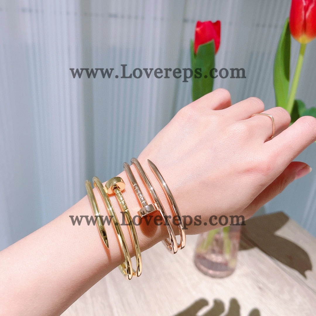 Cartier Juste un Clou Double Bracelet Yellow Gold Rose Gold White Gold