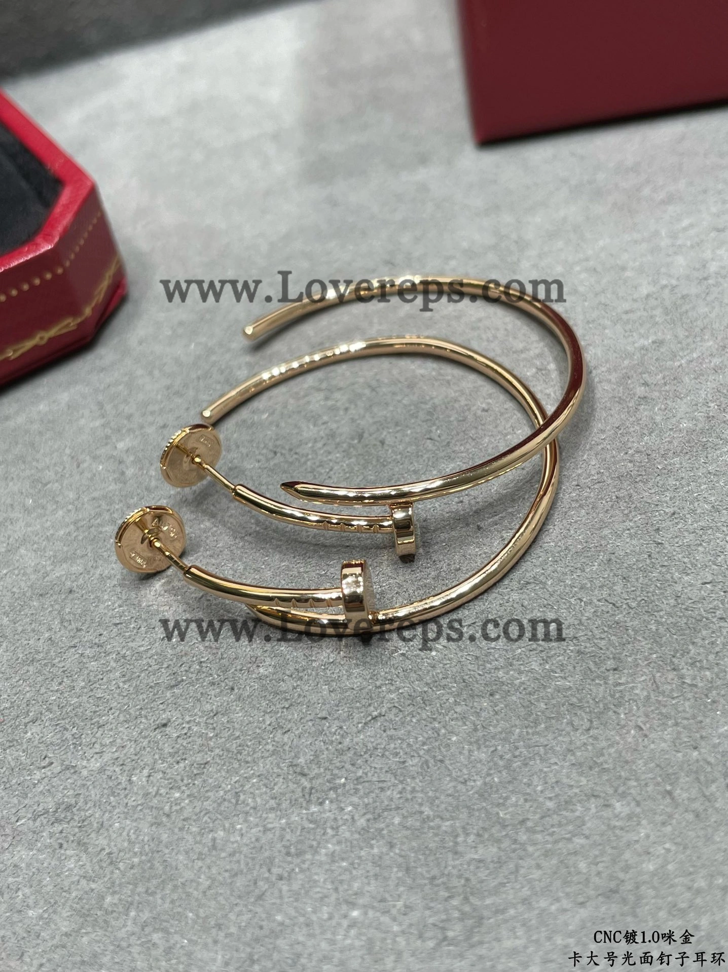 Cartier Juste un Clou Hoop Earrings Large Model Yellow Gold Rose Gold White Gold