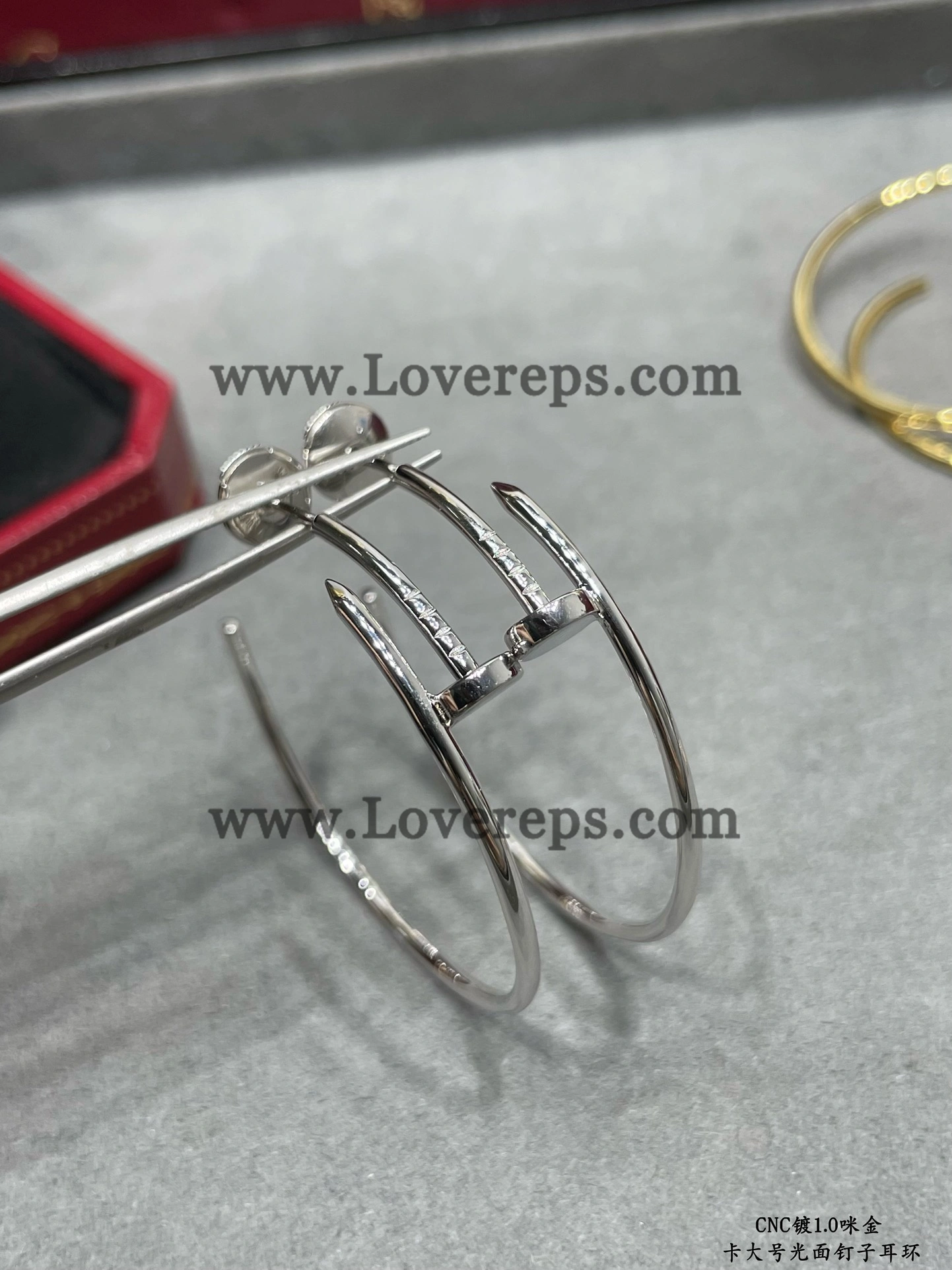 Cartier Juste un Clou Hoop Earrings Large Model Yellow Gold Rose Gold White Gold