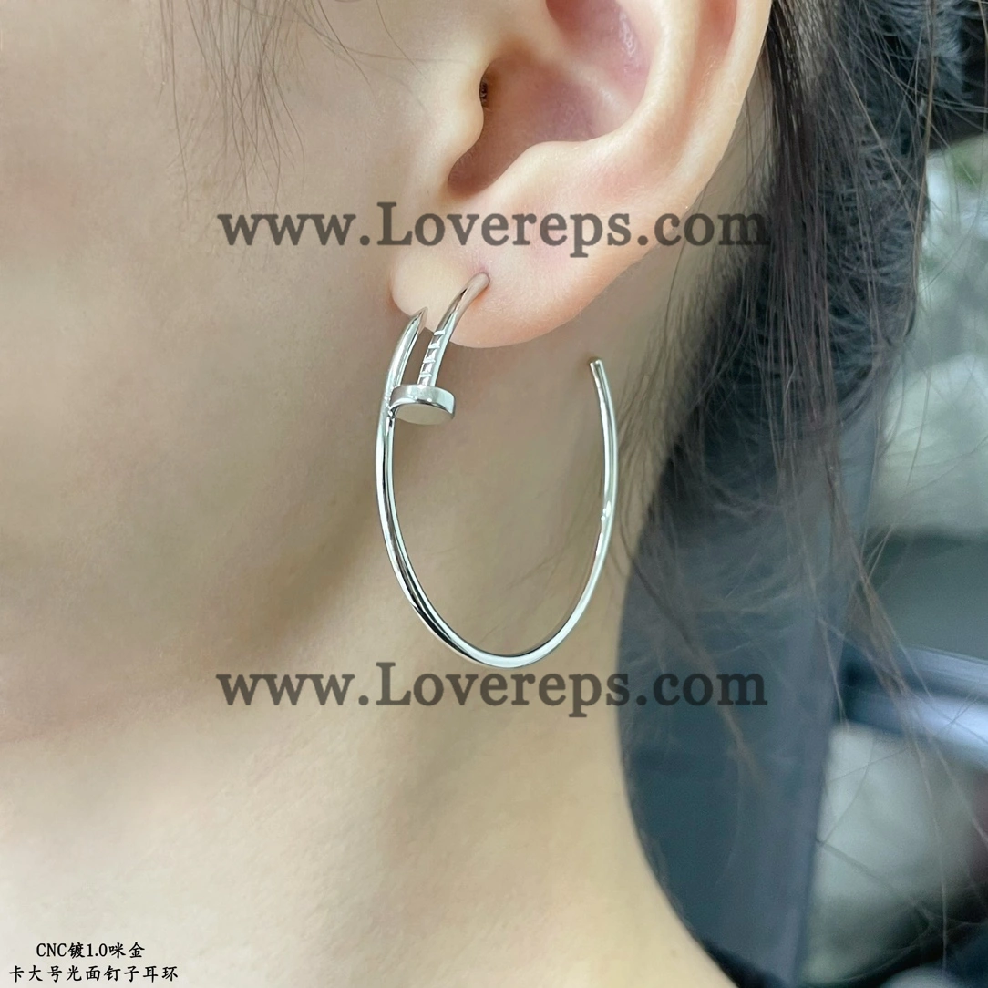 Cartier Juste un Clou Hoop Earrings Large Model Yellow Gold Rose Gold White Gold