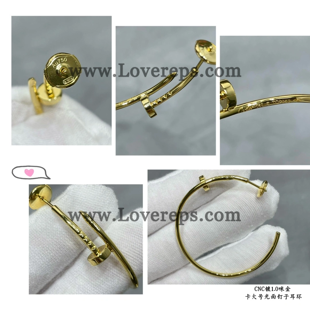 Cartier Juste un Clou Hoop Earrings Large Model Yellow Gold Rose Gold White Gold