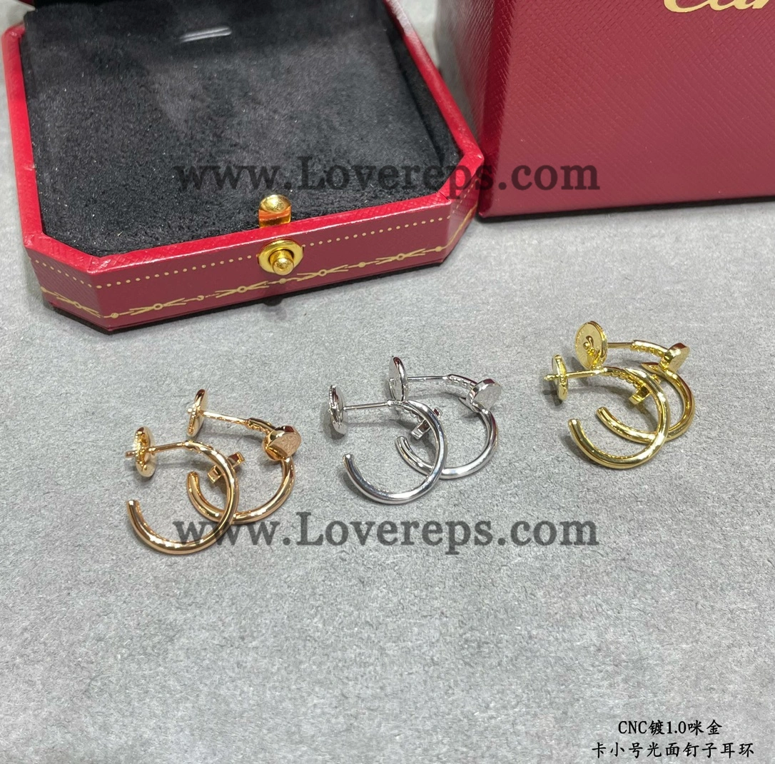Cartier Juste un Clou Hoop Earrings Small Model Yellow Gold Rose Gold White Gold