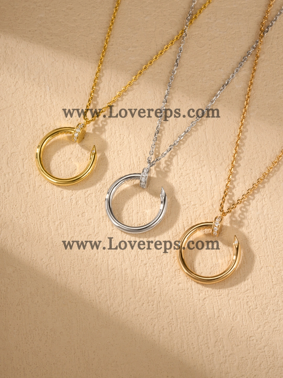 Cartier Juste un Clou Pendant with Diamonds Yellow Gold Rose Gold White Gold