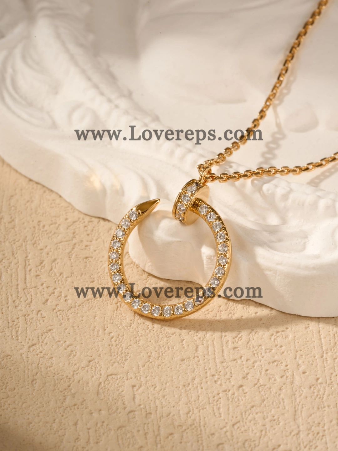 Cartier Juste un Clou Pendant with Pave Diamonds Yellow Gold Rose Gold White Gold