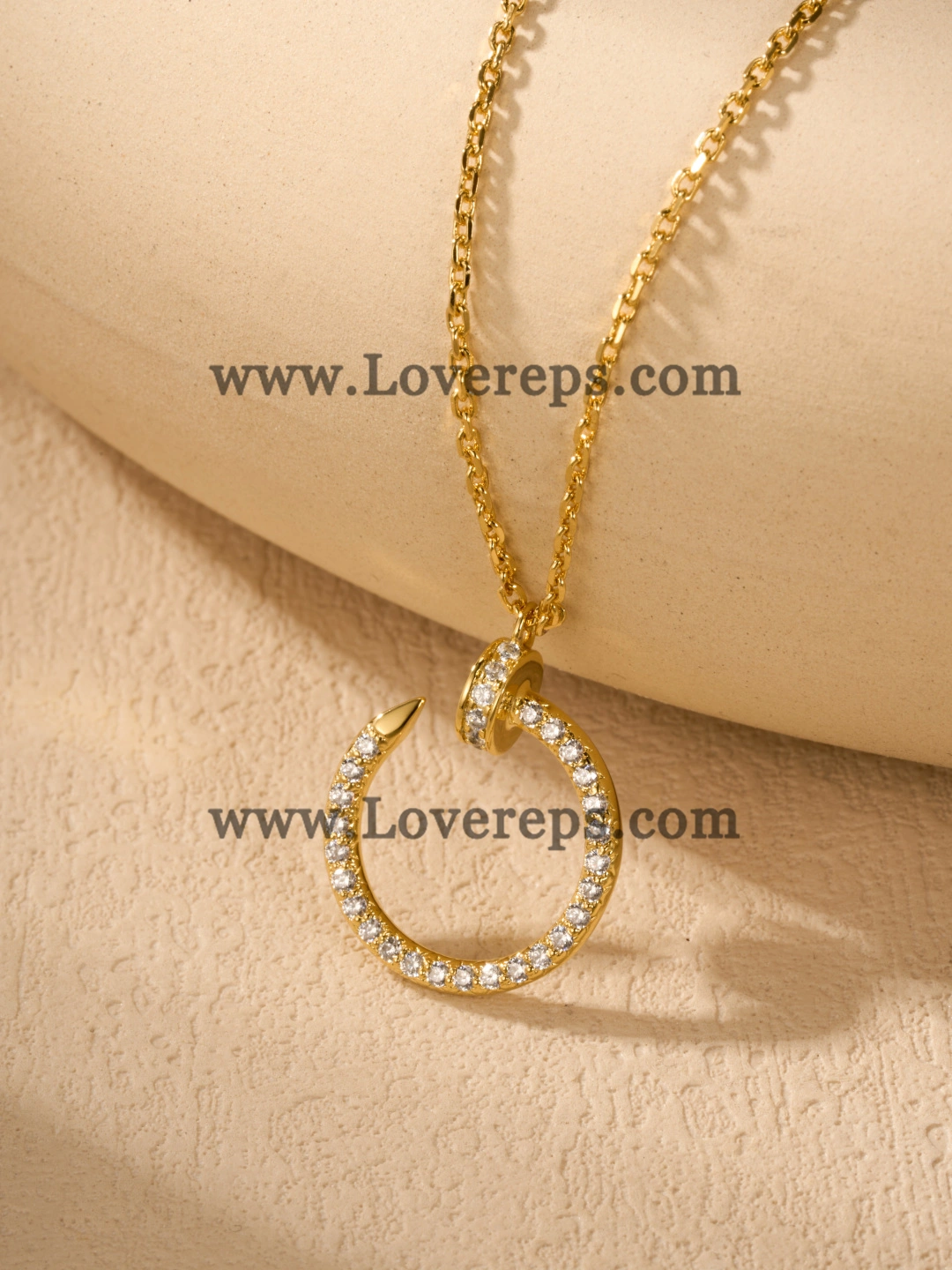 Cartier Juste un Clou Pendant with Pave Diamonds Yellow Gold Rose Gold White Gold