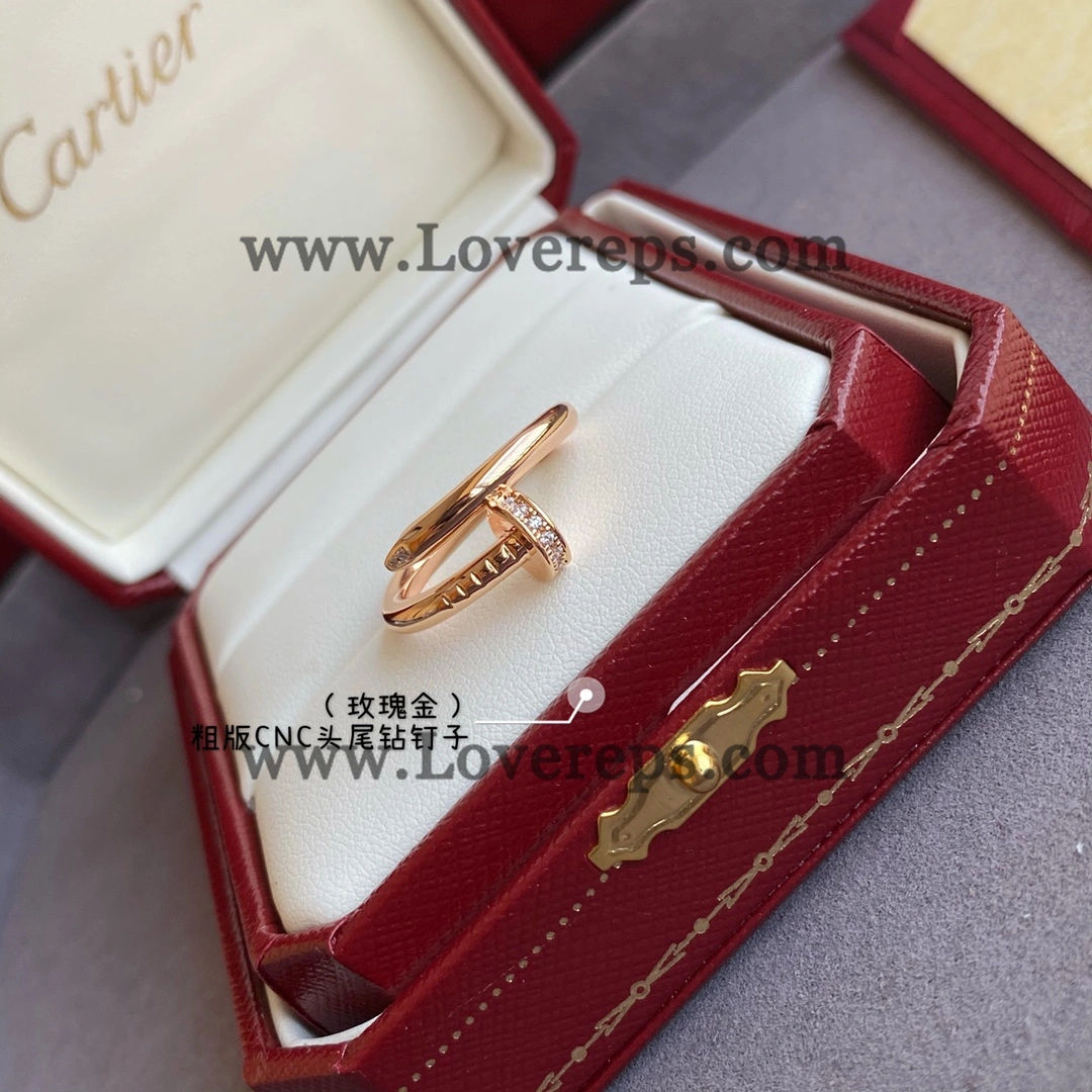 Cartier Juste un Clou Ring Classic Model with Diamonds Yellow Gold Rose Gold White Gold