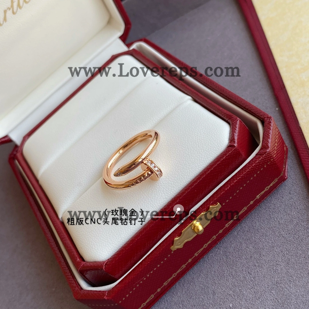 Cartier Juste un Clou Ring Classic Model with Diamonds Yellow Gold Rose Gold White Gold