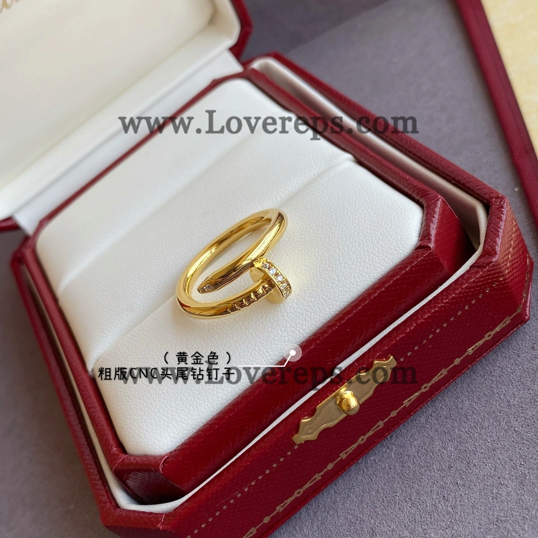 Cartier Juste un Clou Ring Classic Model with Diamonds Yellow Gold Rose Gold White Gold