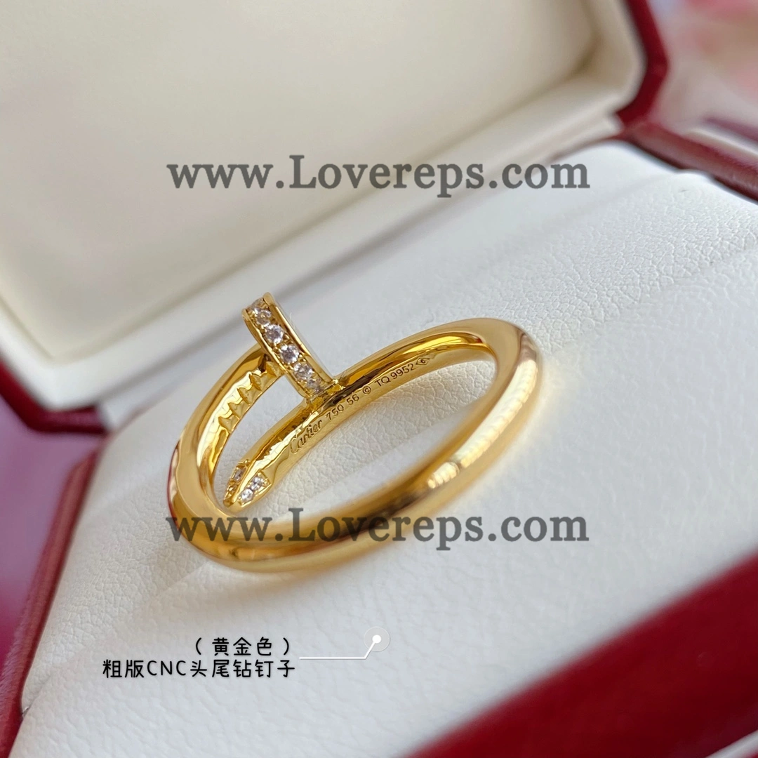 Cartier Juste un Clou Ring Classic Model with Diamonds Yellow Gold Rose Gold White Gold