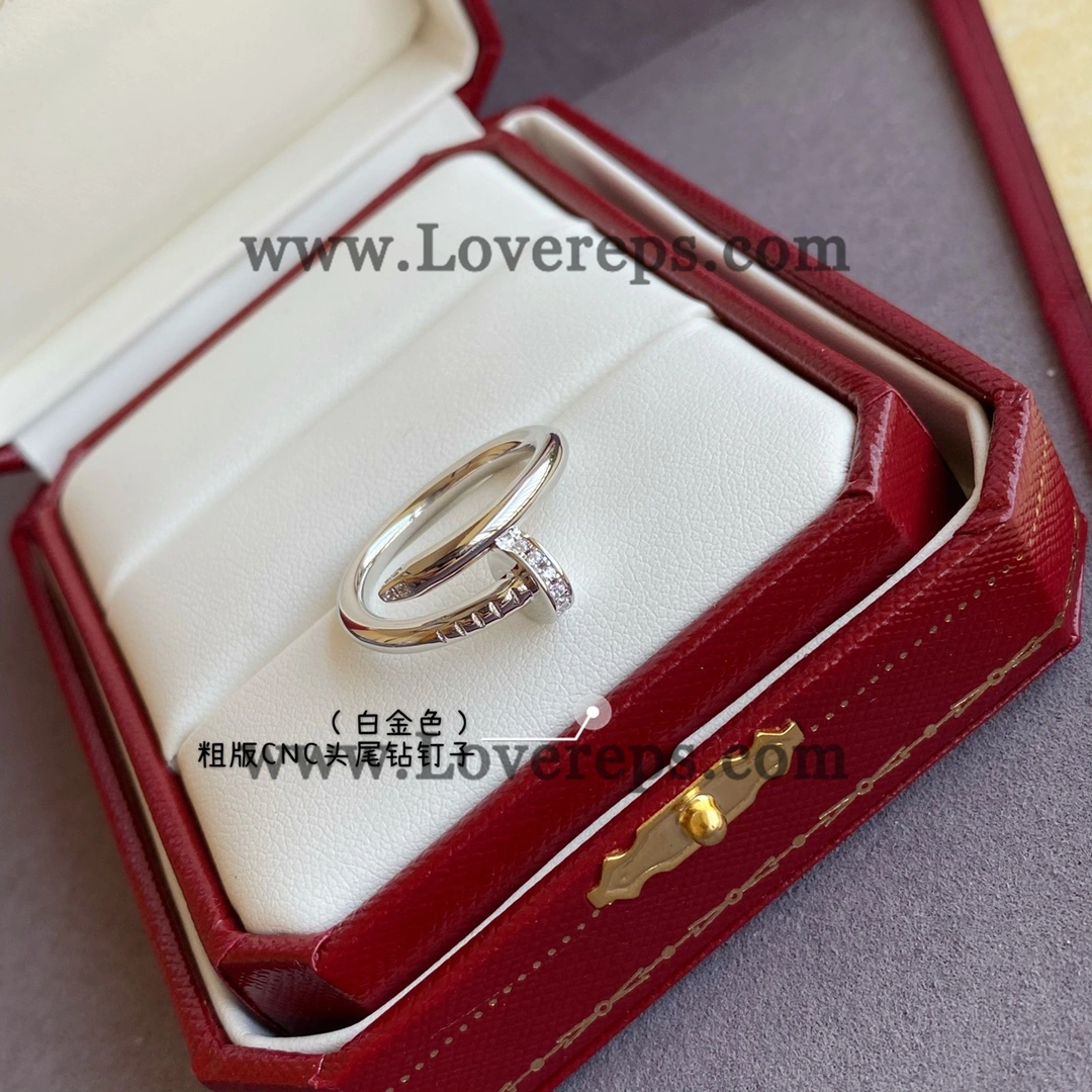 Cartier Juste un Clou Ring Classic Model with Diamonds Yellow Gold Rose Gold White Gold