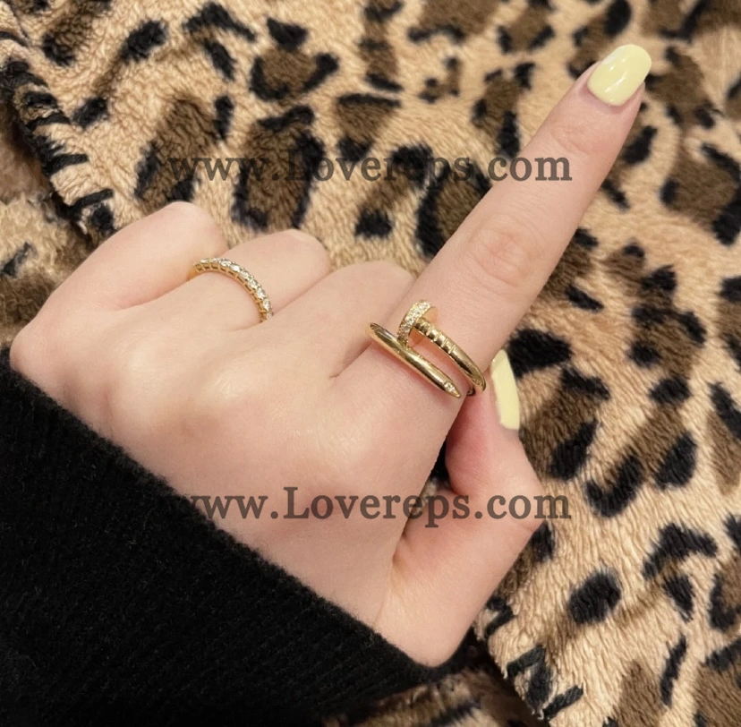 Cartier Juste un Clou Ring Classic Model with Diamonds Yellow Gold Rose Gold White Gold