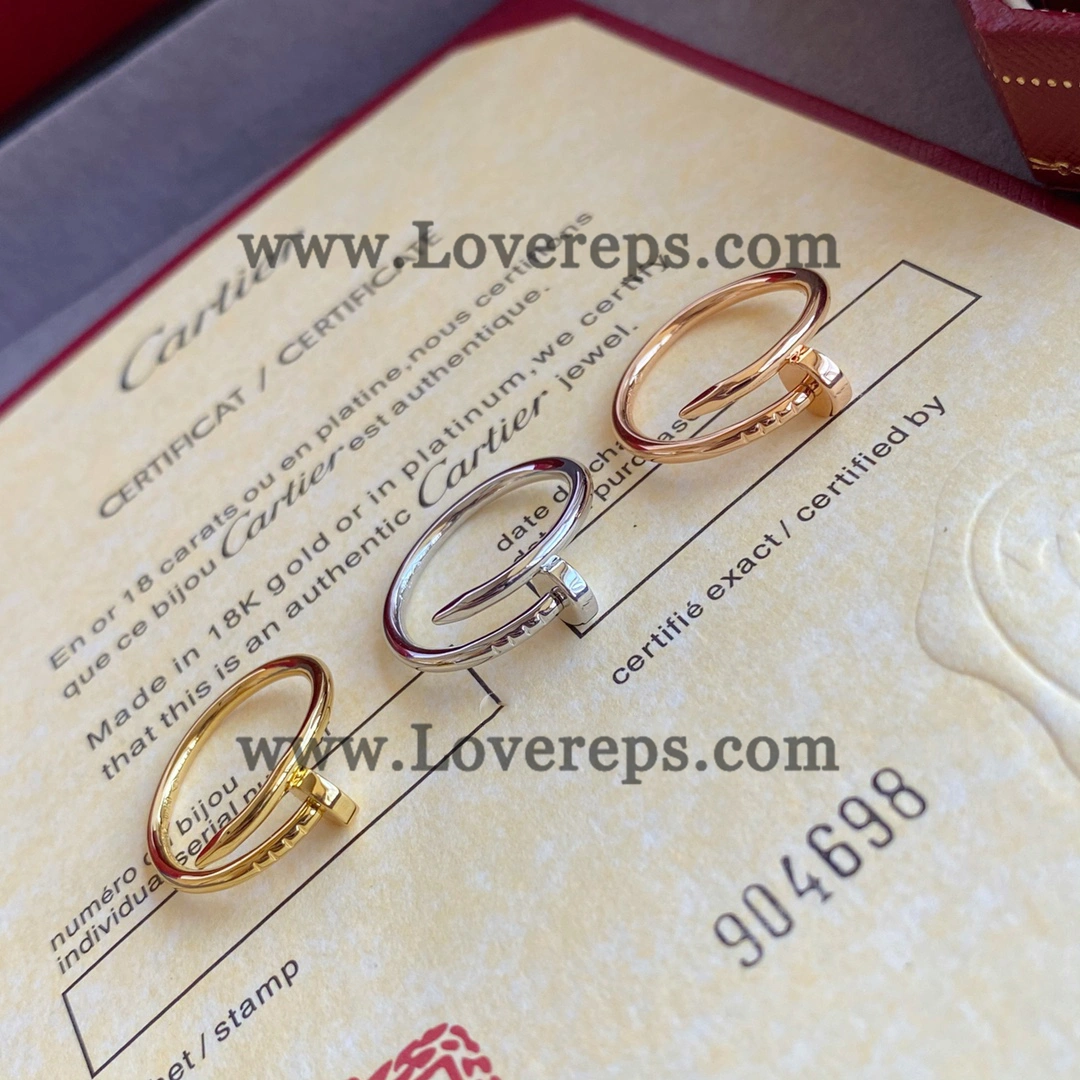 Cartier Juste un Clou Ring Small Model Yellow Gold Rose Gold White Gold